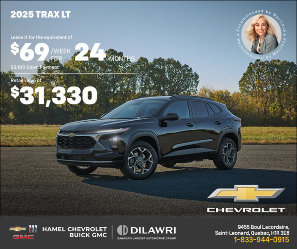 Get the 2025 Chevrolet Trax LT