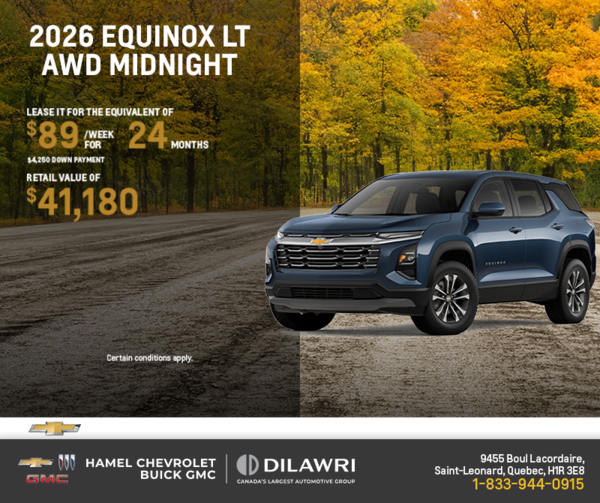 Get the 2026 Chevrolet Equinox LT AWD