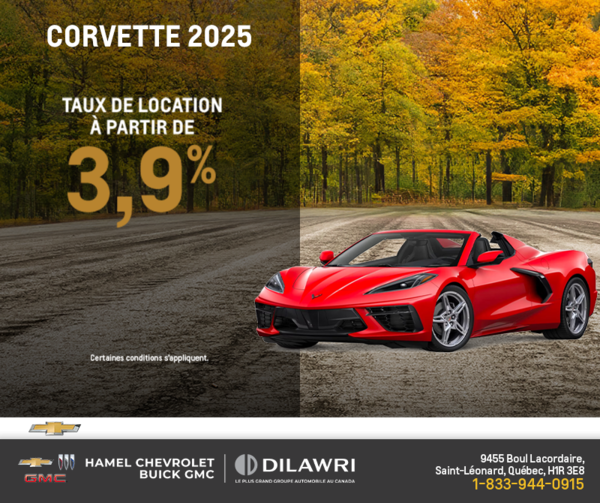 Procurez-vous le Chevrolet Corvette 2025