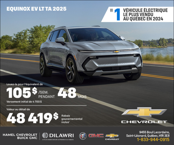 Procurez-vous le Chevrolet Equinox EV 2025