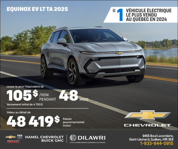 Procurez-vous le Chevrolet Equinox EV 2025