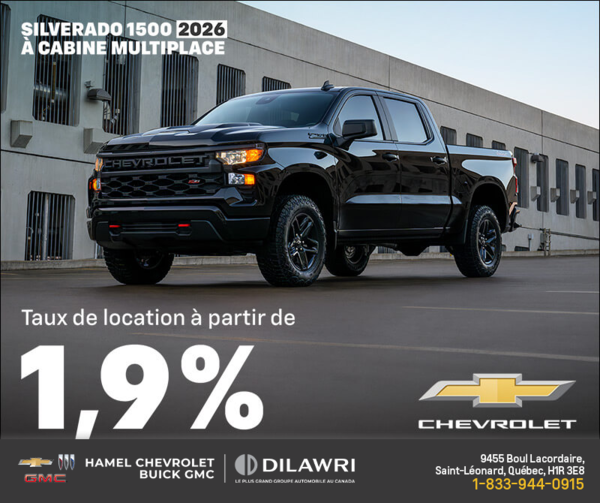 Procurez-vous le Chevrolet Silverado 1500 2026