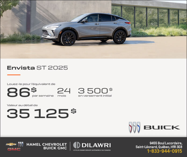 Procurez-vous la Buick Envista 2025