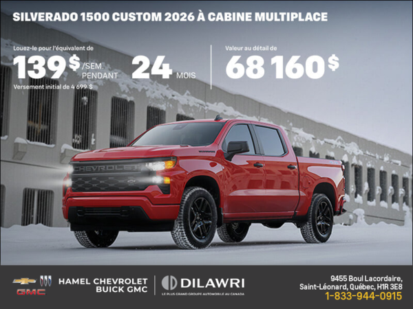 Procurez-vous le Chevrolet Silverado 1500 2026