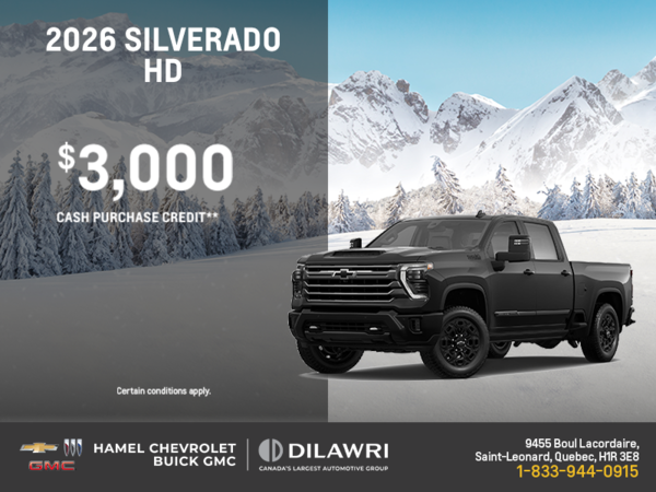 Get the 2026 Chevrolet Silverado HD