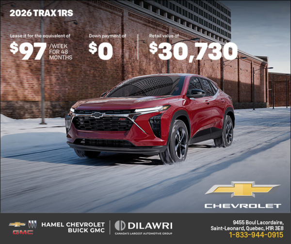 Get the 2026 Chevrolet Trax