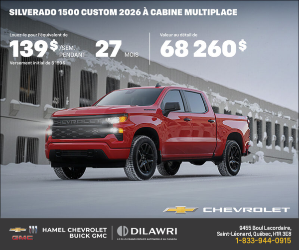 Procurez-vous le Chevrolet Silverado 1500 2026