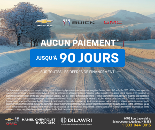 L'événement Chevrolet 90 jours