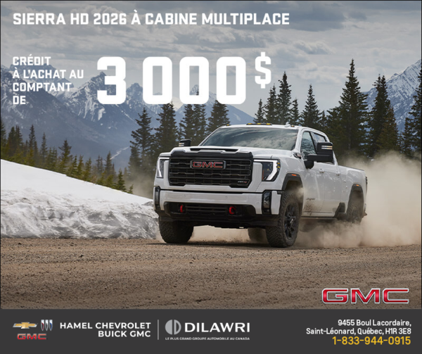 Le GMC Sierra HD à cabine multiplace 2026