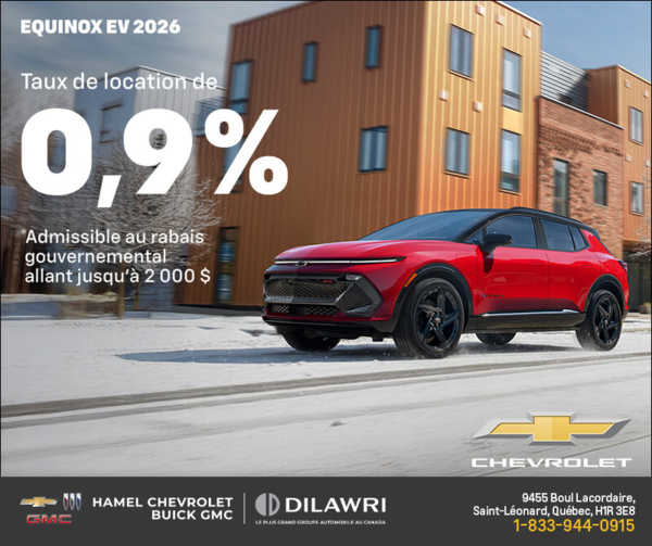 Procurez-vous le Chevrolet Equinox EV 2026