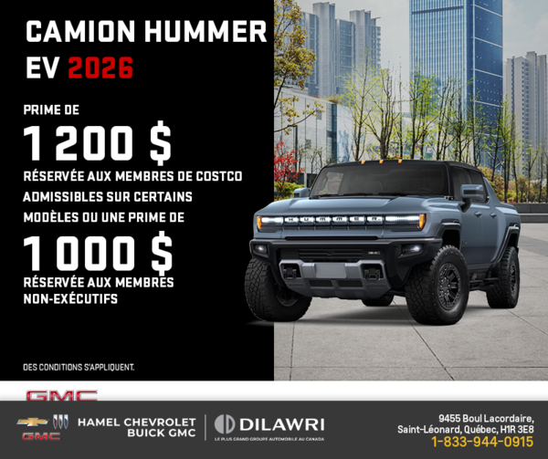 Le GMC Camion Hummer EV 2026