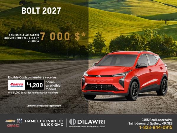 Procurez-vous le Chevrolet Bolt 2027