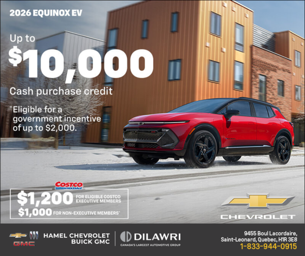 Get the 2026 Chevrolet Equinox EV