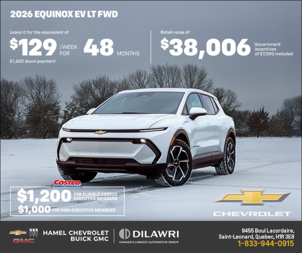Get the 2026 Chevrolet Equinox EV