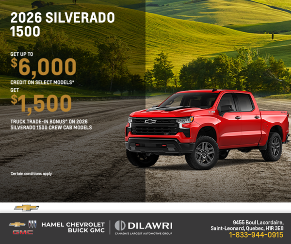Get the 2026 Chevrolet Silverado 1500