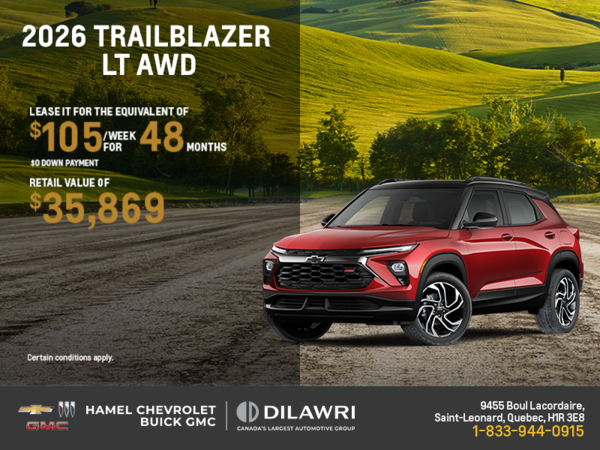 Get the 2026 Chevrolet Trailblazer LT AWD