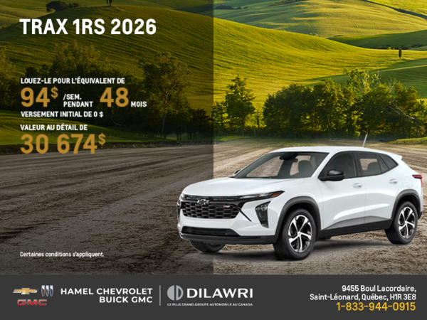 Le Chevrolet Trax 2026