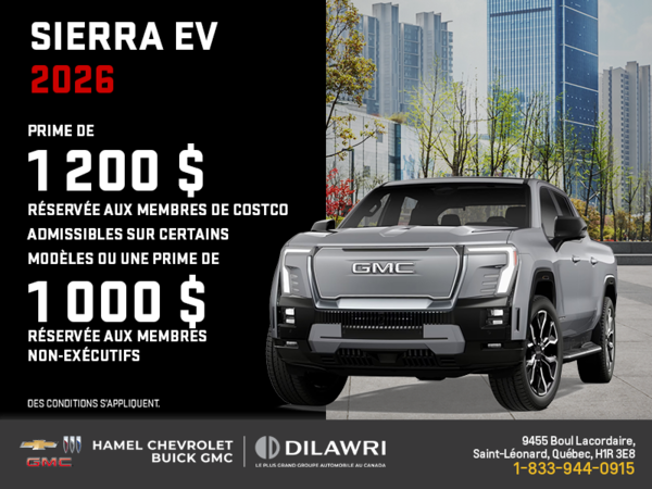 Le GMC Sierra EV 2026