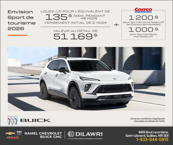 Procurez-vous la Buick Envision 2026