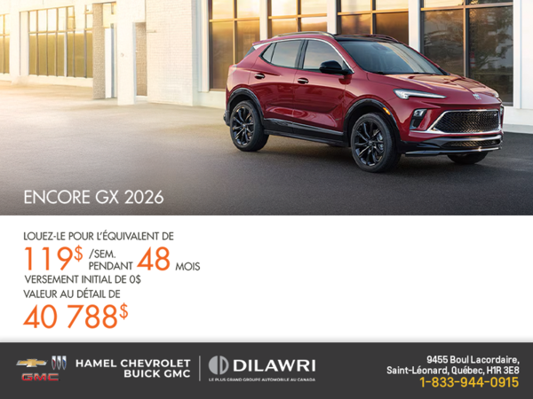 Procurez-vous le Buick Encore GX 2026