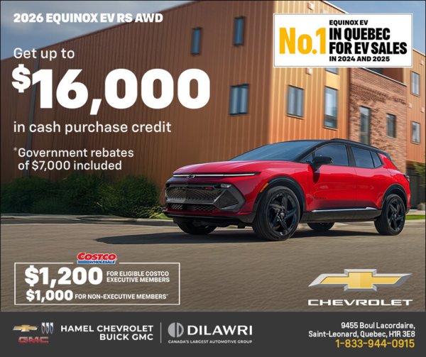Get the 2026 Chevrolet Equinox EV