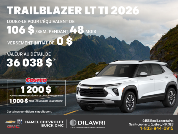 Le Chevrolet Trailblazer LT TI 2026