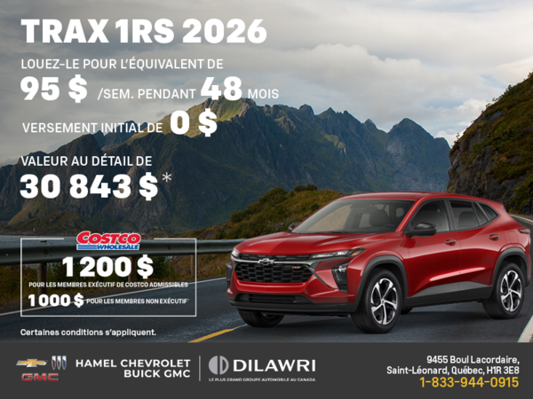 Le Chevrolet Trax 2026