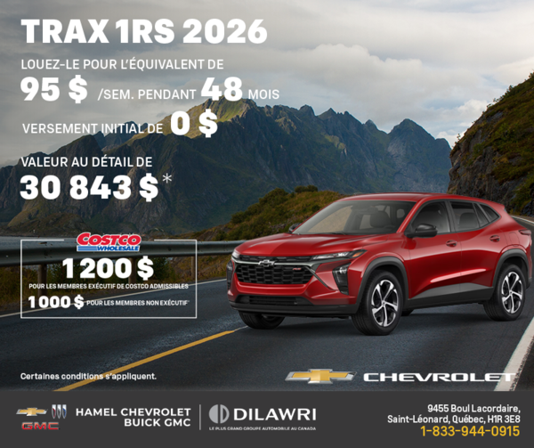 Le Chevrolet Trax 2026