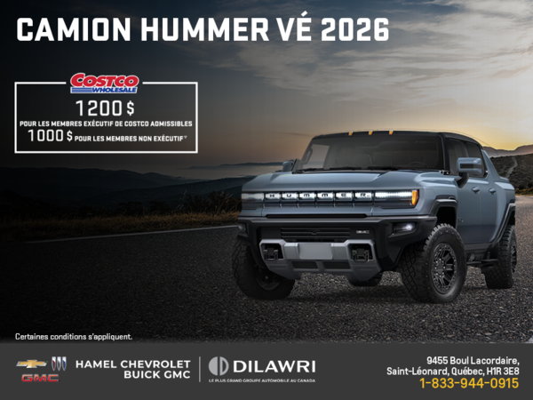Le GMC Camion Hummer VÉ 2026