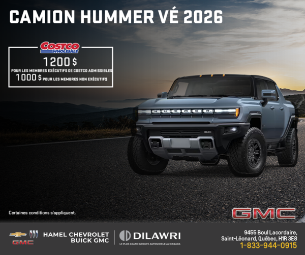 Le GMC Camion Hummer VÉ 2026