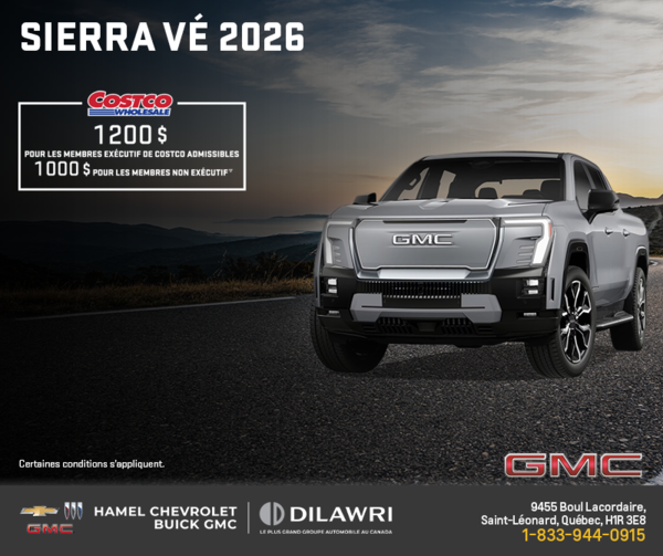 Le GMC Sierra VÉ 2026