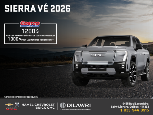 Le GMC Sierra VÉ 2026