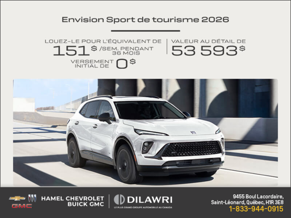 Procurez-vous la Buick Envision 2026