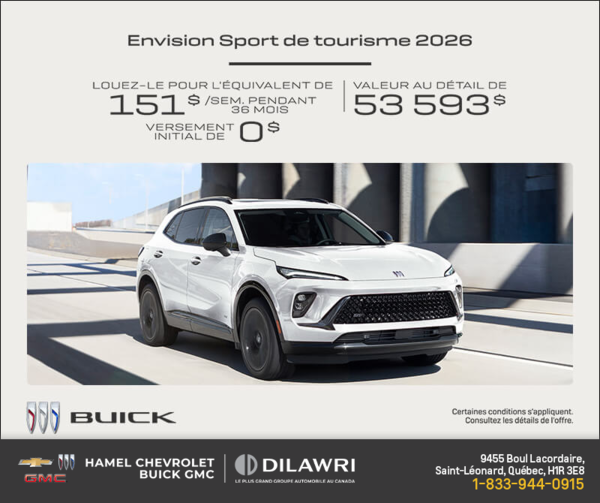 Procurez-vous la Buick Envision 2026