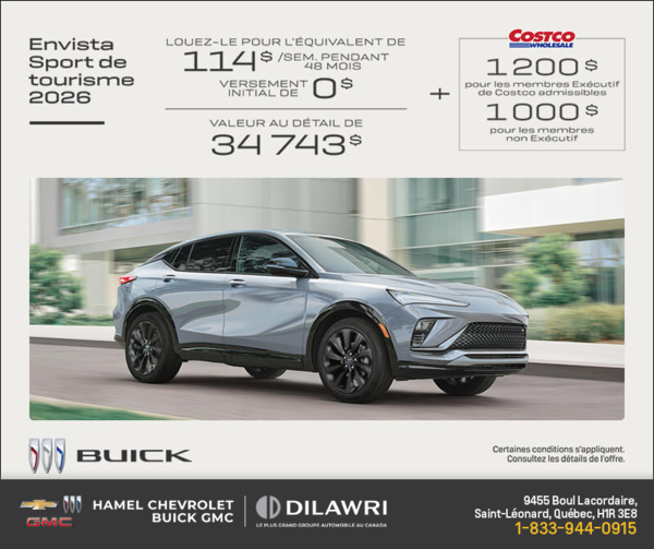 Procurez-vous la Buick Envista 2026