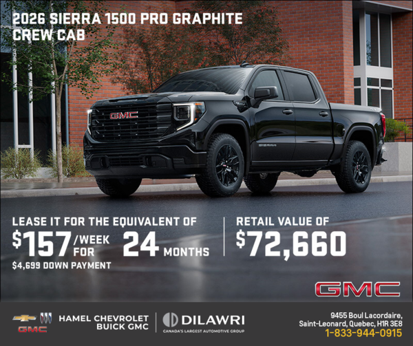 The 2026 GMC Sierra 1500 Pro Graphite Crew Cab