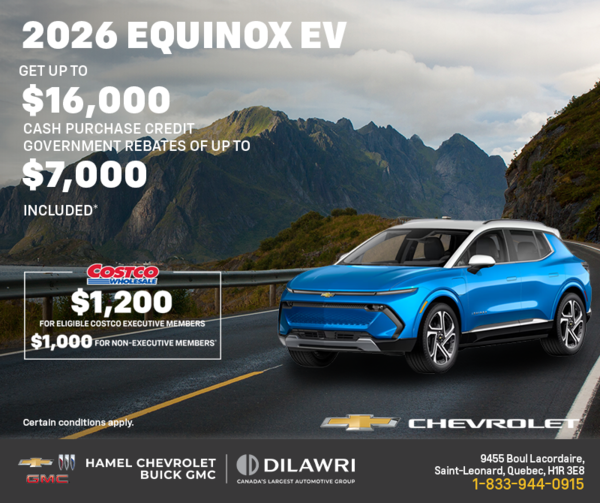 Get the 2026 Chevrolet Equinox EV