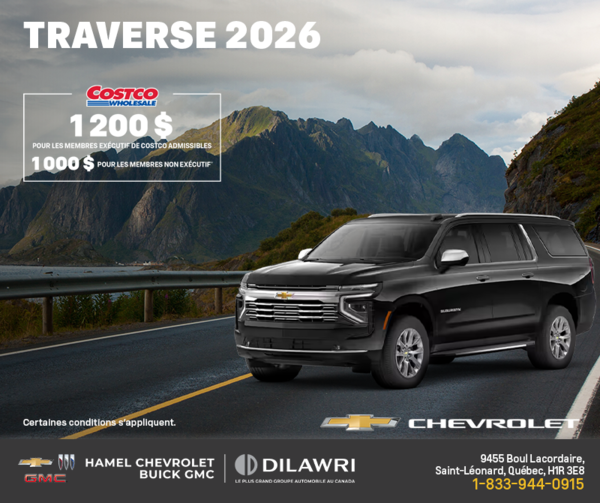 Le Chevrolet Traverse 2026