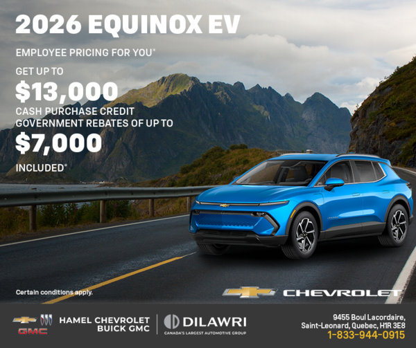 Get the 2026 Chevrolet Equinox EV