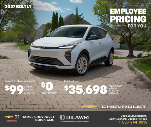 Get the 2027 Chevrolet Bolt LT