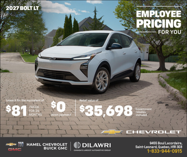 Get the 2027 Chevrolet Bolt LT