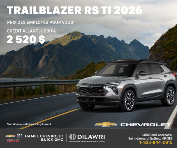 Le Chevrolet Trailblazer 2026