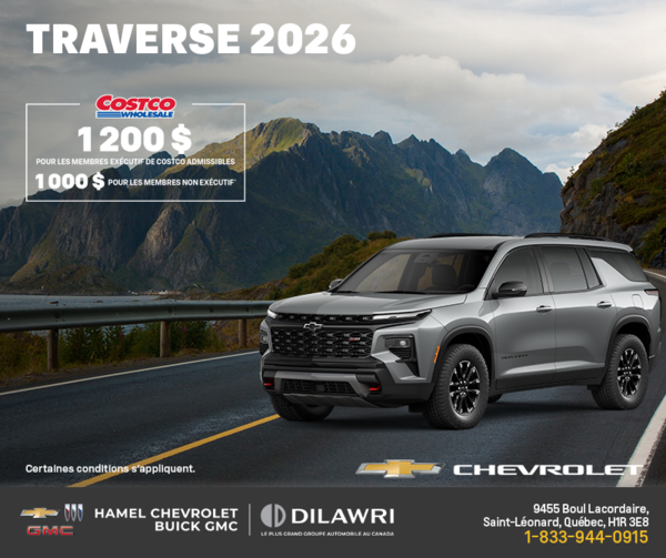 Le Chevrolet Traverse 2026