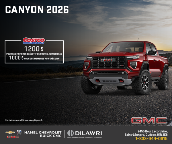 Le GMC Canyon 2026