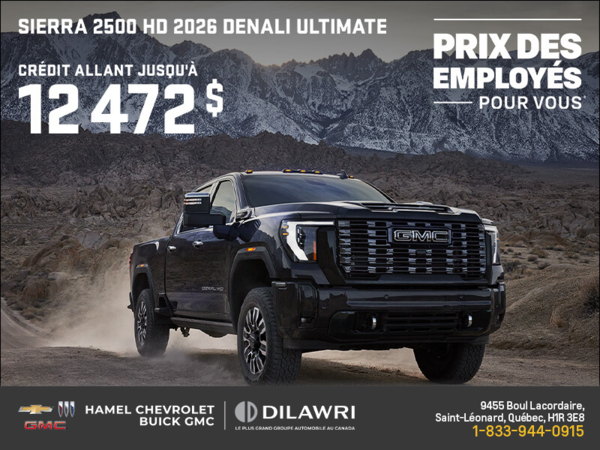 Le GMC  Sierra 2500 HD Denali Ultimate 2026