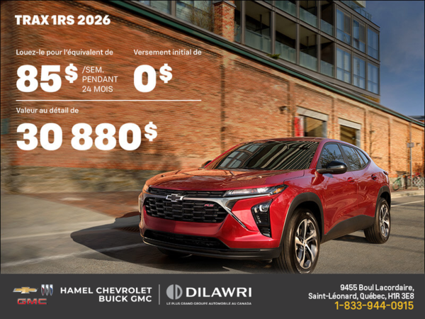 Le Chevrolet Trax 1RS 2026