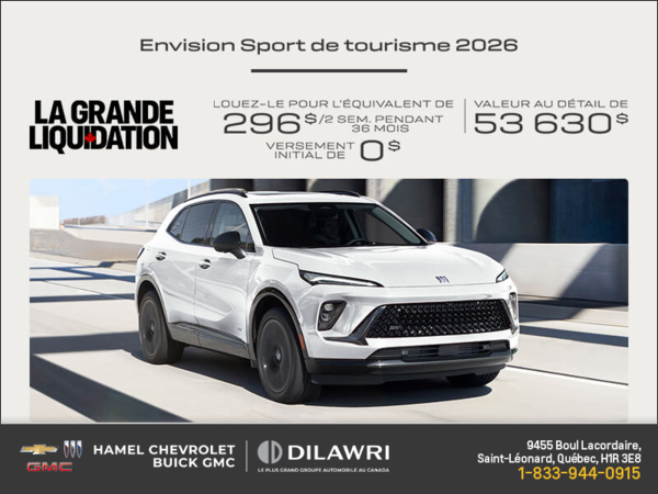 Procurez-vous la Buick Envision 2026