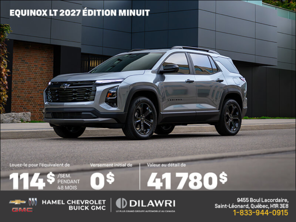 Procurez-vous le Chevrolet Equinox  2027