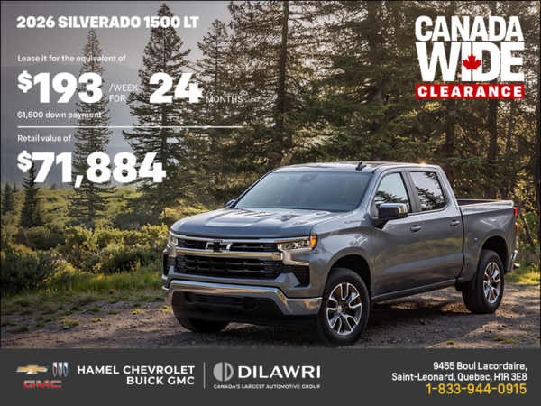 The 2026 Chevrolet Silverado 1500 LT