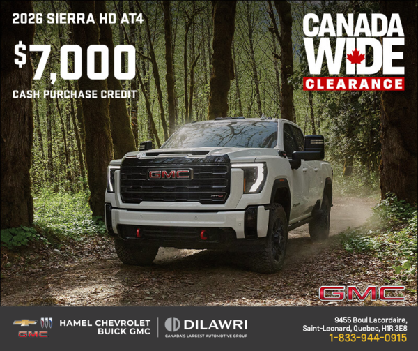 The 2026 GMC Sierra HD AT4